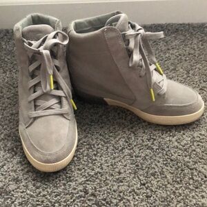 Sorel Out N About Waterproof Leather Wedge Sneakers